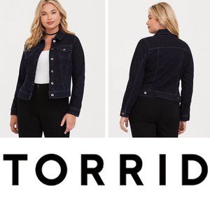 Torrid Dark Denim Trucker Jacket